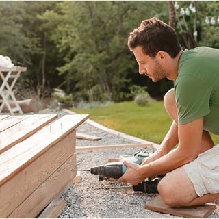 Man working